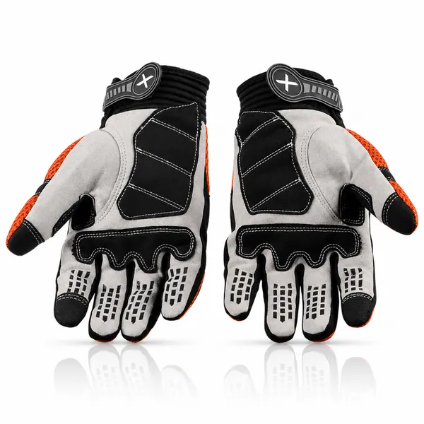 Axor_Black_Mesh_Clarino_Knuckle_Guard_Motorcycle_Riding_Gloves