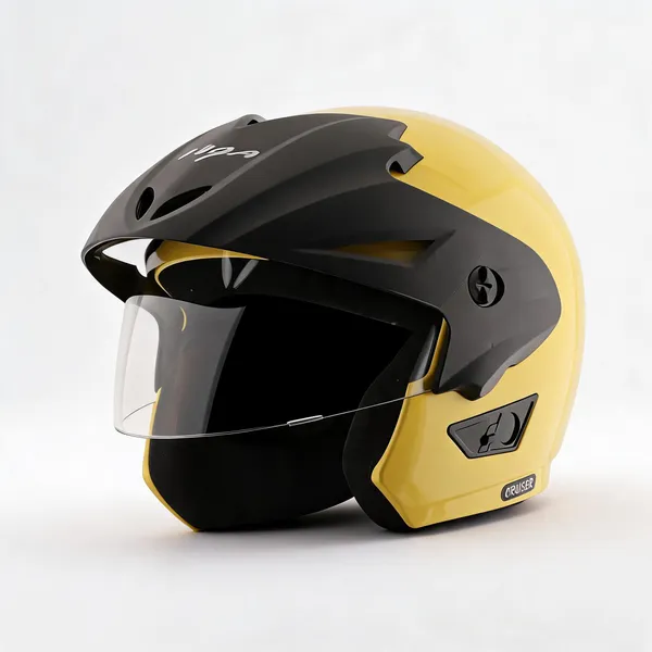 Vega_Yellow_Black_Abs_Cruiser_Motorcycle_Helmet
