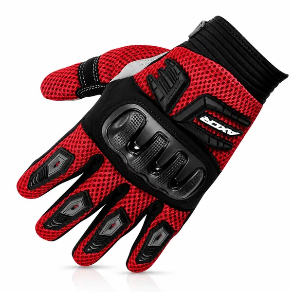 Axor_Red_Mesh_Clarino_Hard_Knuckle_Motorcycle_Riding_Gloves