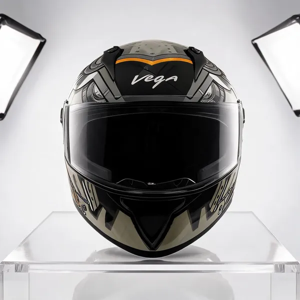 Vega_Black_Grey_Orange_Graphic_Full_Face_Motorcycle_Helmet