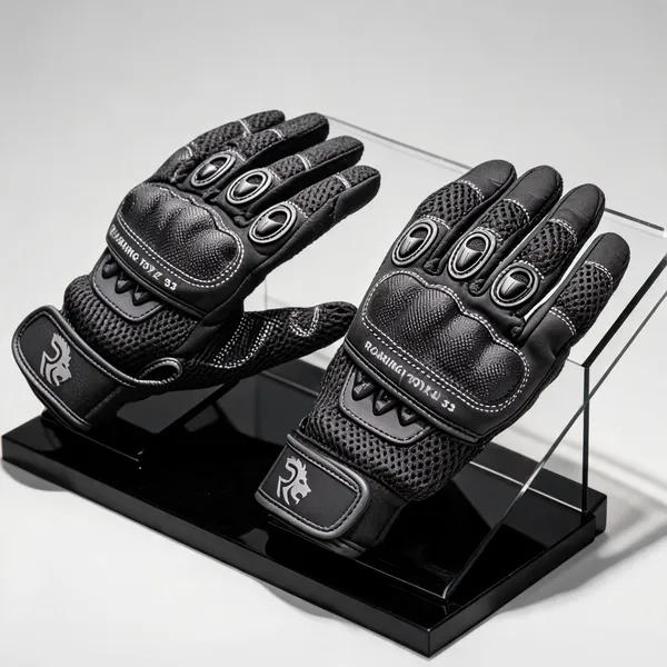 Roaring_Toyz_33_Black_3D_Mesh_Knuckle_Guard_Motorcycle_Riding_Gloves