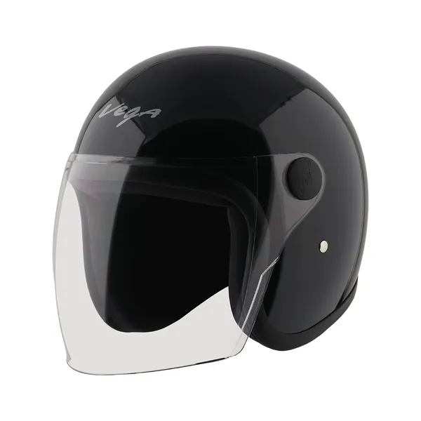 Vega_Black_Abs_Open_Face_Motorcycle_Helmet_With_Clear_Visor