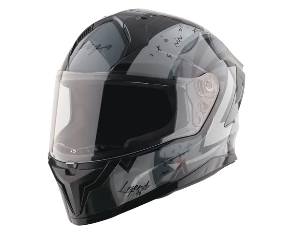 Vega_Black_Grey_Graphic_Full_Face_Motorcycle_Helmet