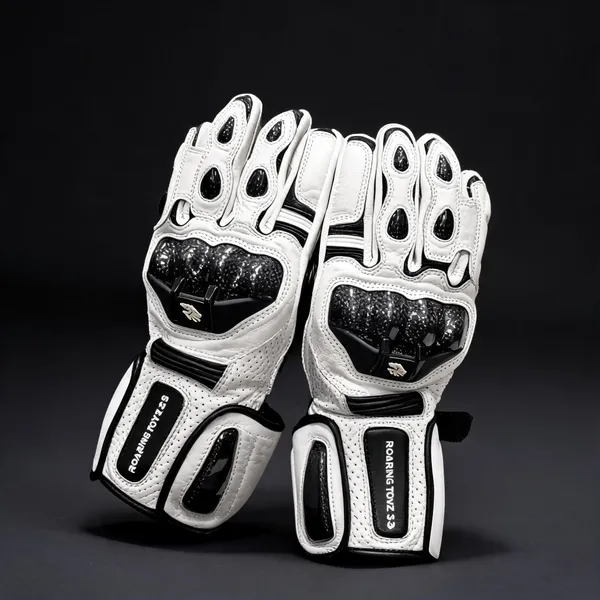 Roaring_Toyz_White_Black_Perforated_Leather_Knuckle_Guard_Riding_Gloves