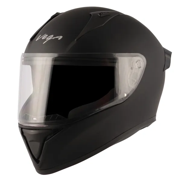 Vega_Matte_Black_Abs_Full_Face_Helmet_Aerodynamic_Spoiler