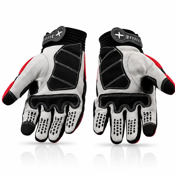 Axor_Black_Mesh_Clarino_Padded_Full-Finger_Motorcycle_Riding_Gloves