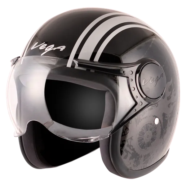 Vega_Black_White_Stripe_Abs_Open_Face_Motorcycle_Helmet