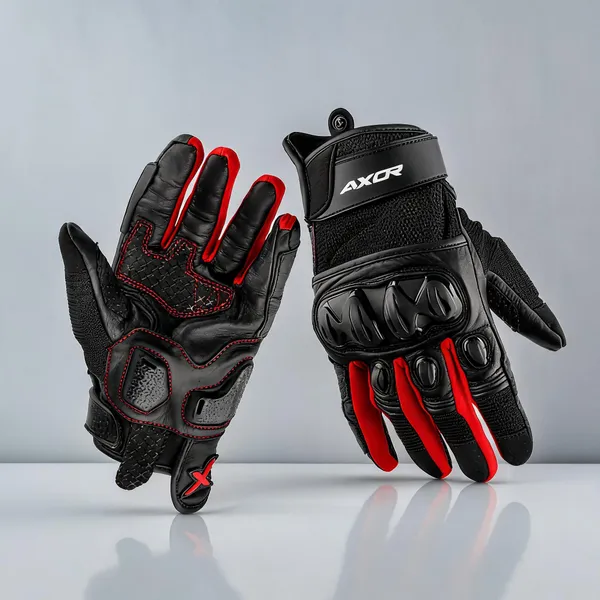 Axor_Black_Polyamide_Mesh_Molded_Knuckle_Motorcycle_Riding_Gloves