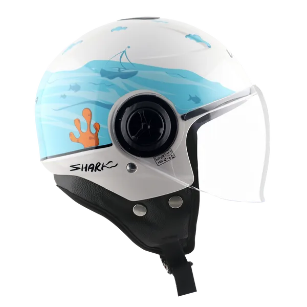 Vega_White_Shark_Graphic_Open_Face_Helmet_For_Bikes