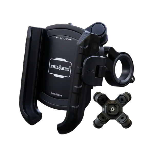 Phinolix_Black_Handlebar_Clamp_Bike_Phone_Holder