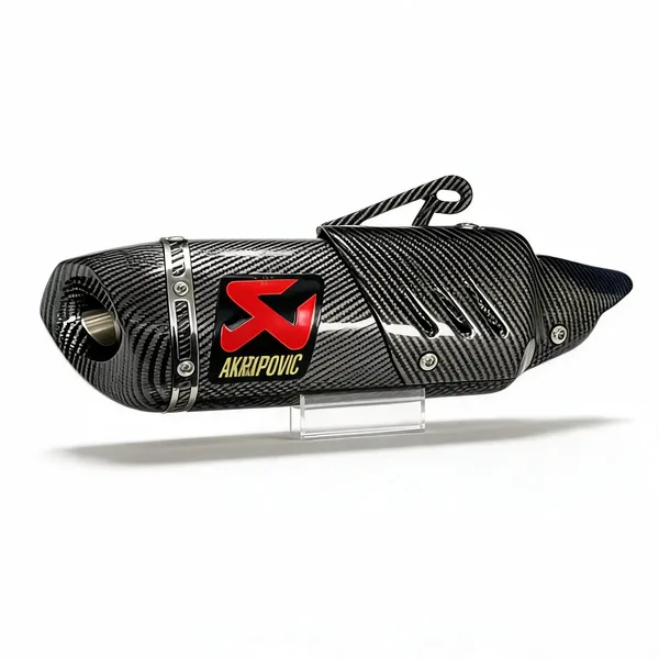 Black_Carbon_Fibre_Pattern_Stainless_Steel_Motorcycle_Exhaust_Muffler