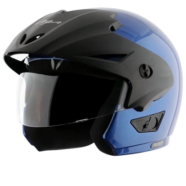 Vega_Blue_Black_Cruiser_Open_Face_Motorcycle_Helmet