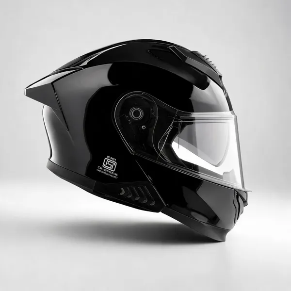 Vega_Black_Full_Face_Helmet_With_Clear_Visor_For_Bikes