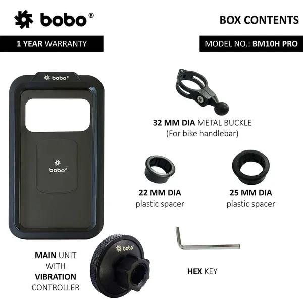 Bobo_Bm10H_Pro_Bike_Smartphone_Holder_With_Vibration_Controller