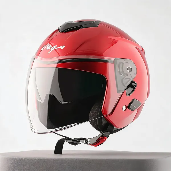 Vega_punch_dual_visor_Red_Abs_Open_Face_Motorcycle_Helmet