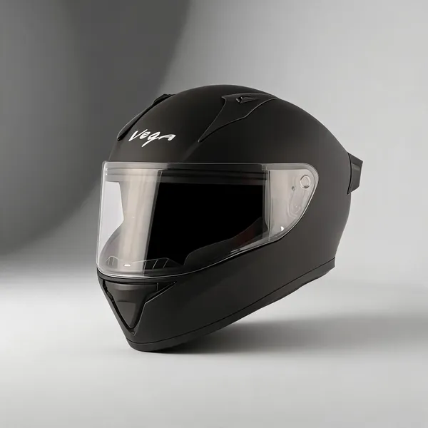 Vega_Matte_Black_Abs_Full_Face_Helmet_Aerodynamic_Spoiler