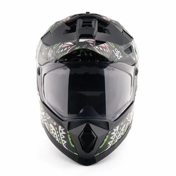 Vega_Black_Geometric_Graphic_Abs_Full_Face_Motorcycle_Helmet