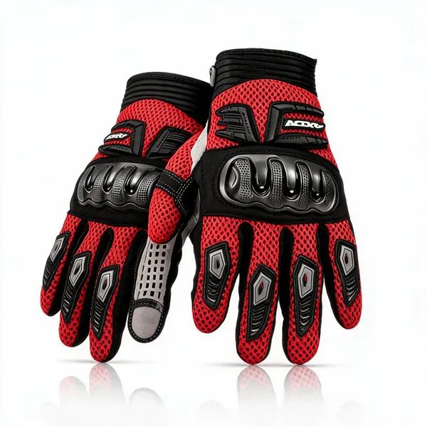 Axor_Red_Mesh_Clarino_Hard_Knuckle_Motorcycle_Riding_Gloves