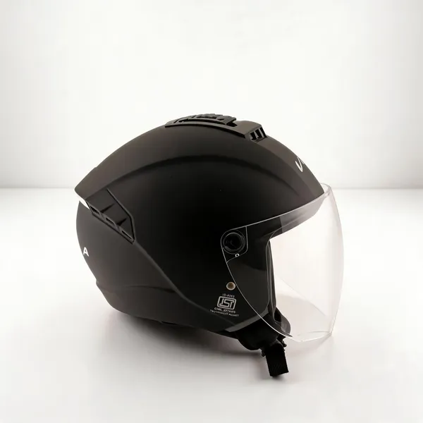 Vega_Black_Matte_Abs_Open_Face_Motorcycle_Helmet