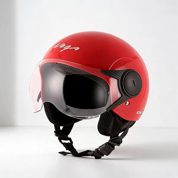 Vega_Red_Abs_Open_Face_Motorcycle_Helmet_Clear_Visor