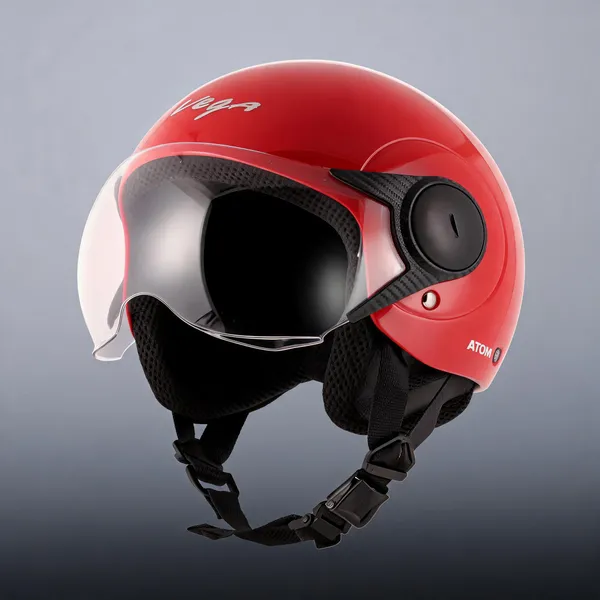 Vega_Red_Abs_Open_Face_Motorcycle_Helmet_Clear_Visor