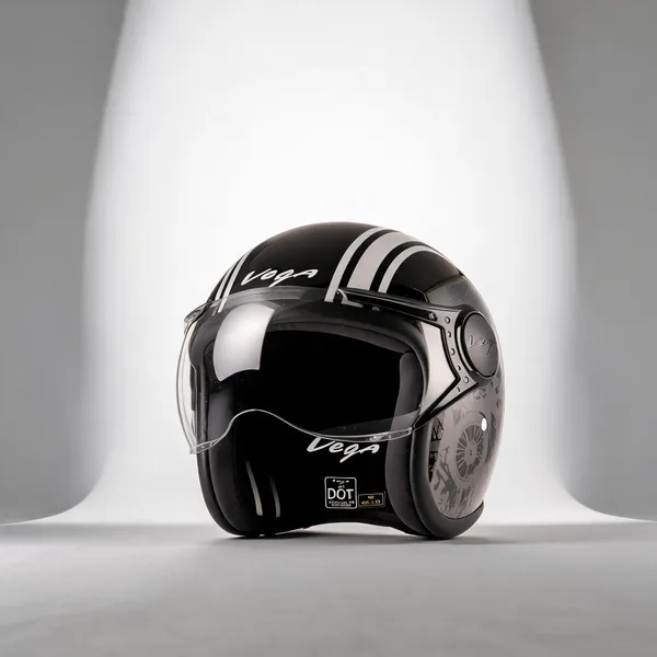 Vega_Black_White_Stripe_Abs_Open_Face_Motorcycle_Helmet