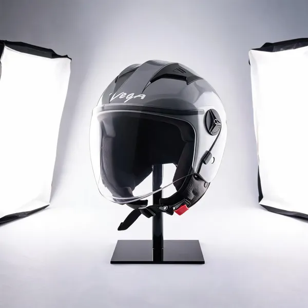 Vega_White_Abs_Open_Face_Motorcycle_Helmet_With_Dark_Visor