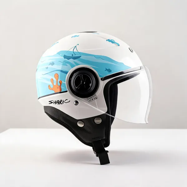 Vega_White_Shark_Graphic_Open_Face_Helmet_For_Bikes