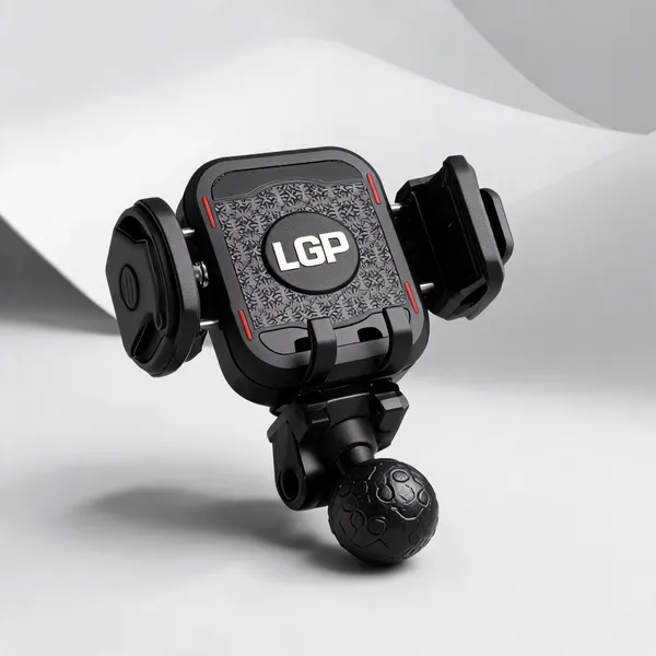 Lgp_Black_Adjustable_Clamp_Bike_Mobile_Phone_Holder