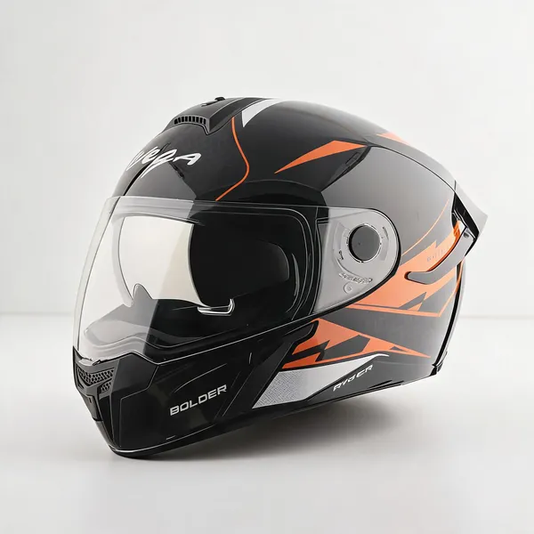 Vega_Black_Orange_Graphic_Full_Face_Motorcycle_Helmet