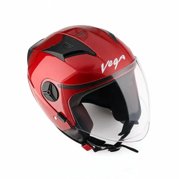 Vega_Red_Abs_Open_Face_Motorcycle_Helmet_Clear_Visor