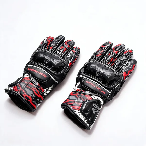 Roaring_Toyz_Black_Synthetic_Leather_Knuckle_Guard_Motorcycle_Riding_Gloves