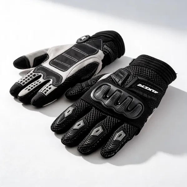 Axor_Black_Mesh_Hard_Knuckle_Guard_Motorcycle_Riding_Gloves