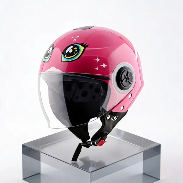 Vega_Pink_Abs_Open_Face_Kids_Helmet