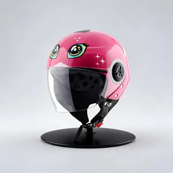 Vega_Pink_Abs_Open_Face_Kids_Helmet