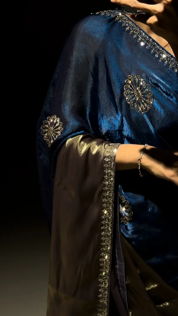 Noor_Royal_Blue_Swarovski_Designer_Saree_With_Blouse