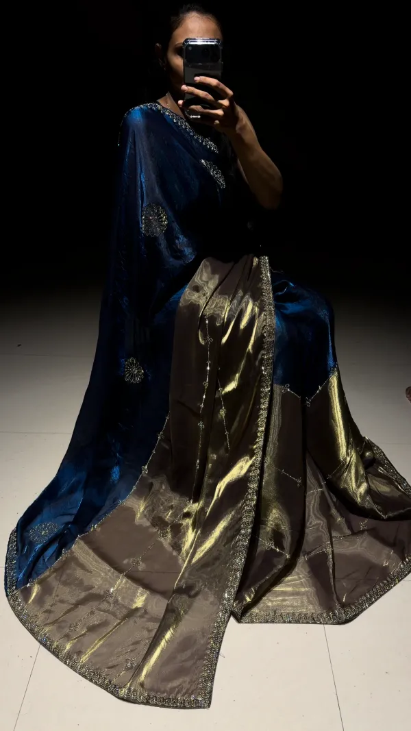 Noor_Royal_Blue_Swarovski_Designer_Saree_With_Blouse