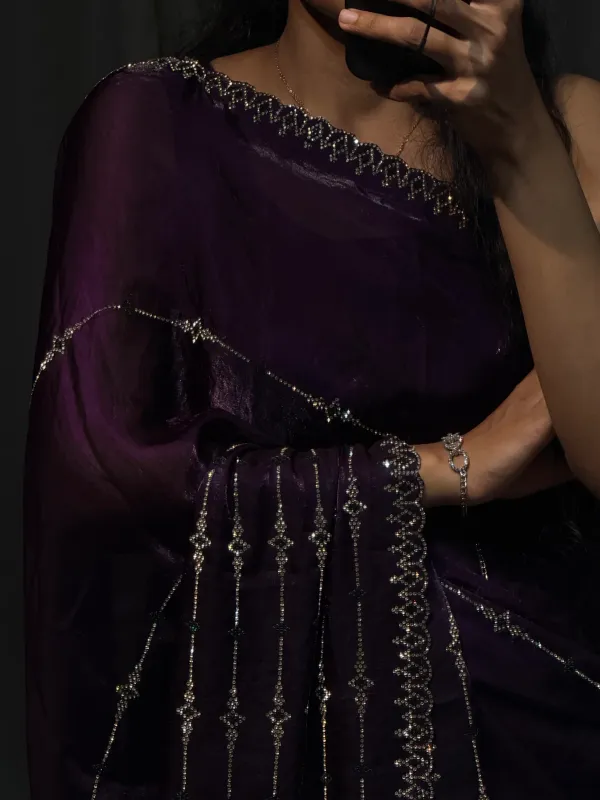 Meher_Pop_Purple_Swarovski_Designer_Saree
