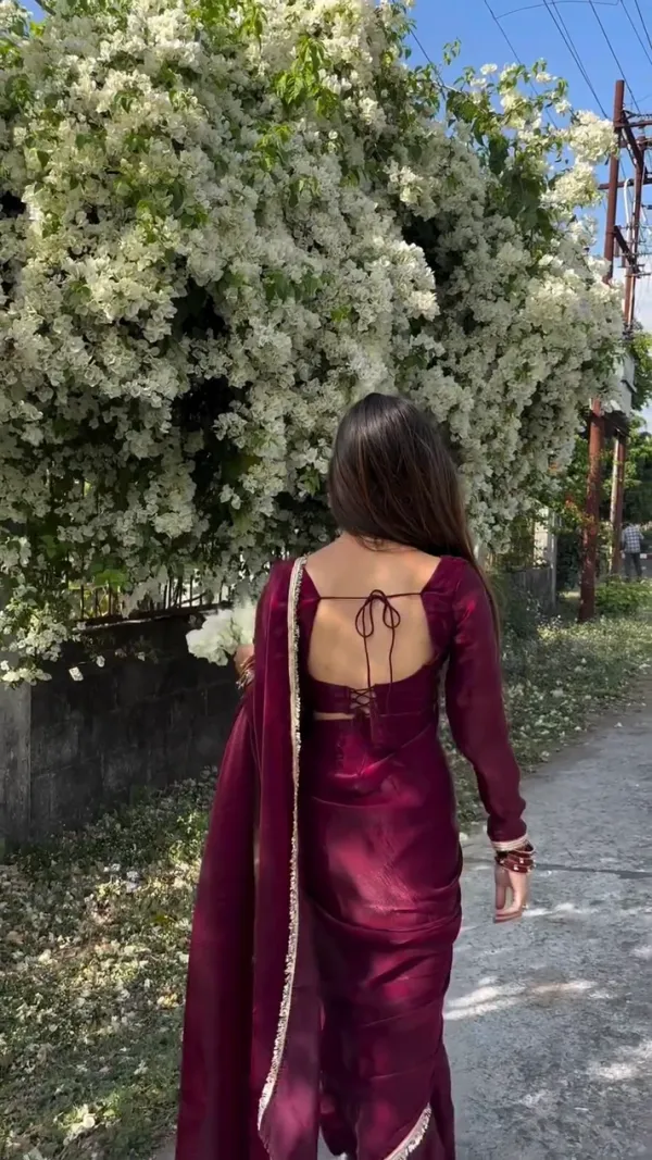Wine_Jimmy_Choo_Ready_To_Wear_Saree_With_Subtle_Golden_Border