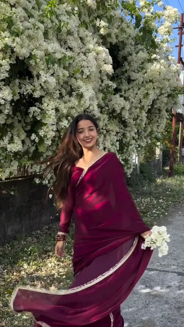 Wine_Jimmy_Choo_Ready_To_Wear_Saree_With_Subtle_Golden_Border