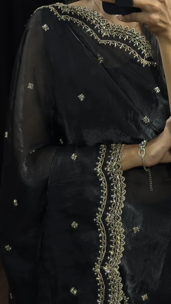 Midnight_Black_Cutdana_Sequence_Zari_Work_Saree