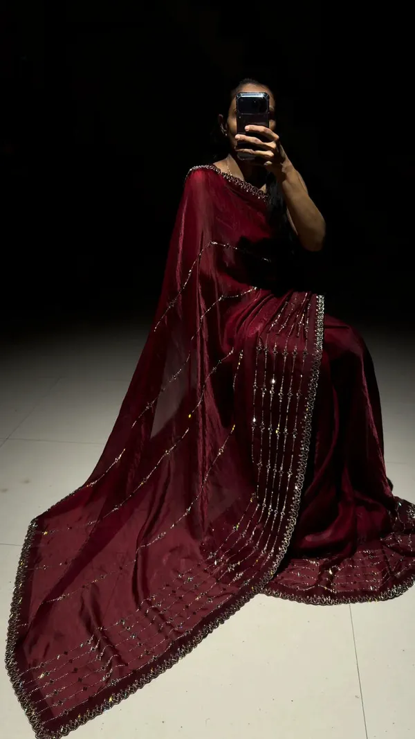 Meher_Royal_Maroon_Swarovski_Designer_Saree