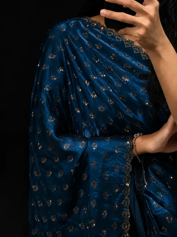 Ruhani_Royal_Teal_Swarovski_Designer_Saree