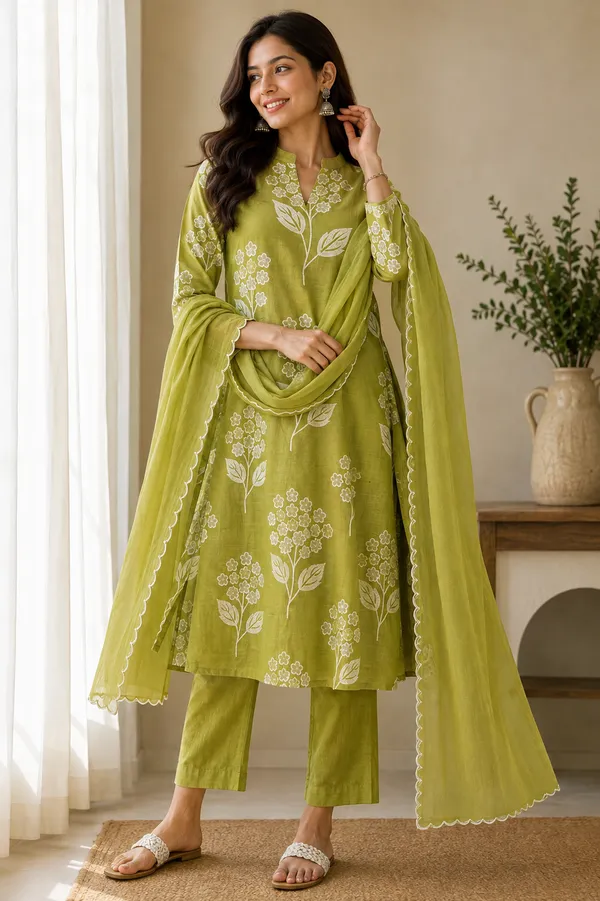Green_Mulchanderi_Printed_3_Piece_Suit_Set