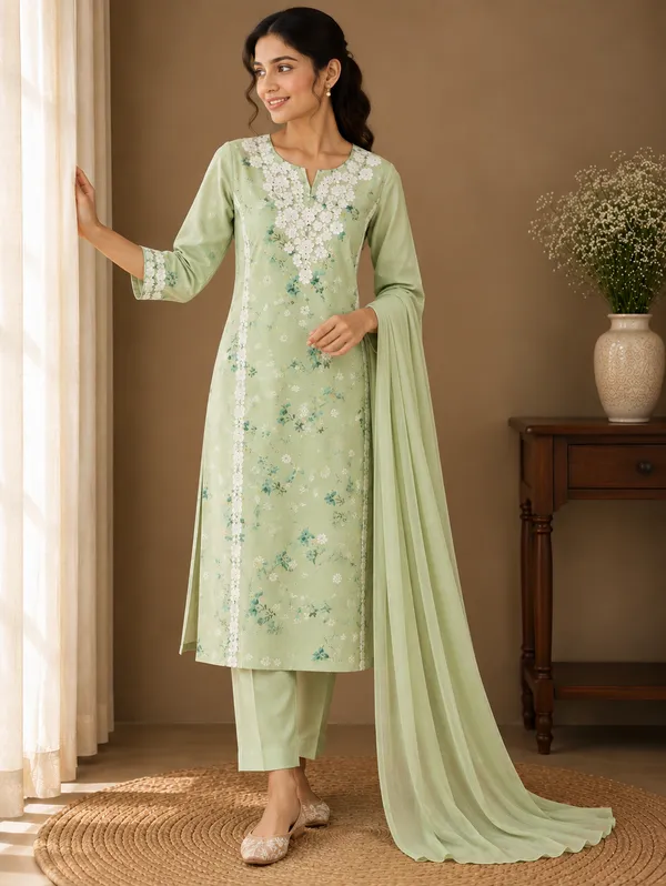 Meher_Green_Cotton_Suit_Set