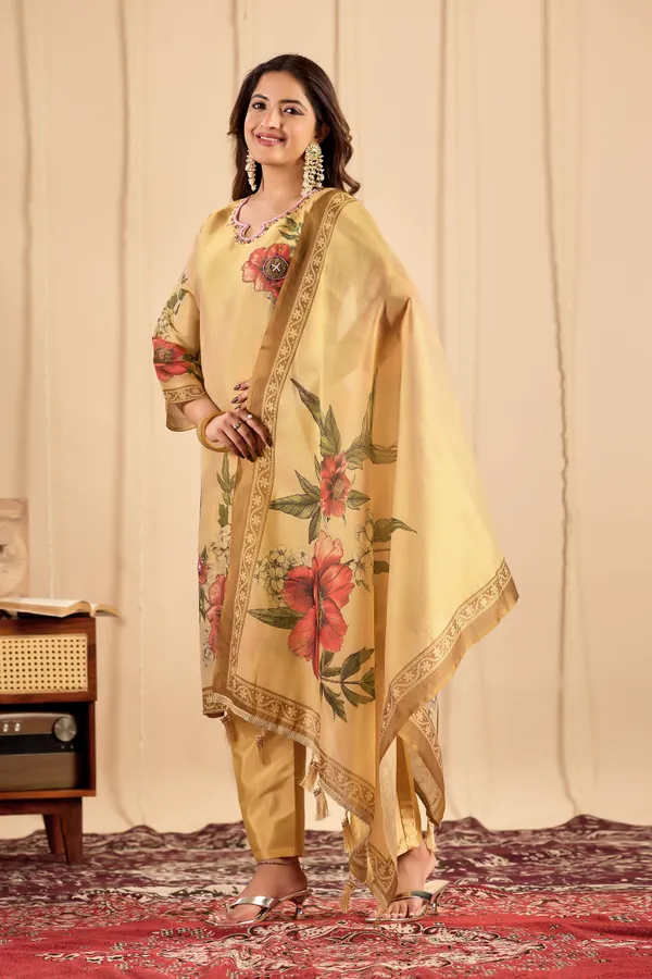 Yellow_Floral_Printed_Ethnic_Suit_Set_For_Women
