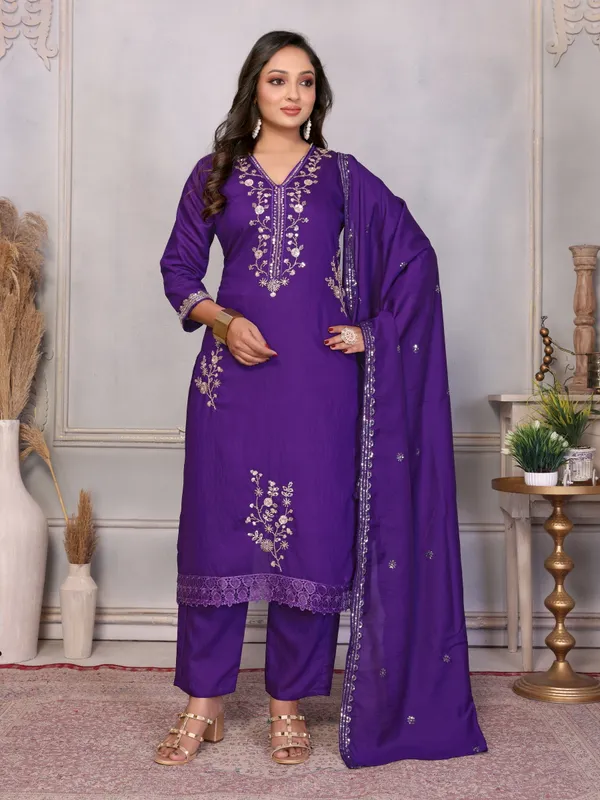 Purple_Embroidered_Straight_Kurta_Set_for_Women