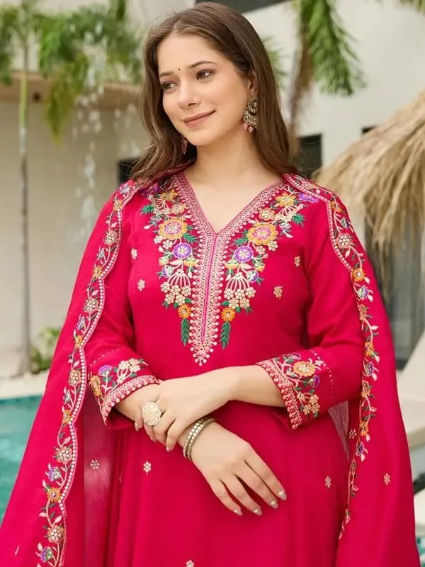 Pink_Embroidered_Anarkali_Kurta_Set_for_Women