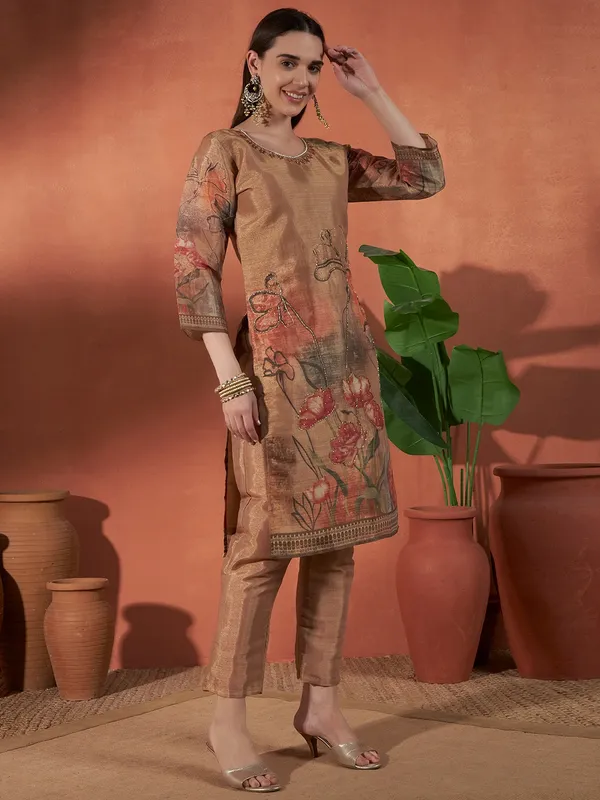 Brown_Erode_Silk_Embroidered_Suit_Set_For_Women