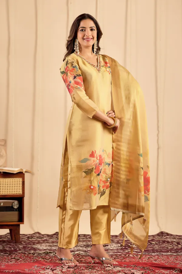 Gold_Silk_Straight_Kurta_Set_With_Dupatta_For_Women